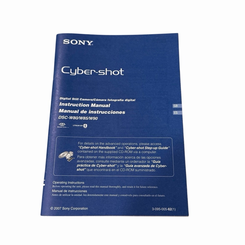 Sony Cyber-Shot DSC-W80‎ 7.2MP Digital Camera Case Charger Battery SD Card Works - Picture 3 of 12